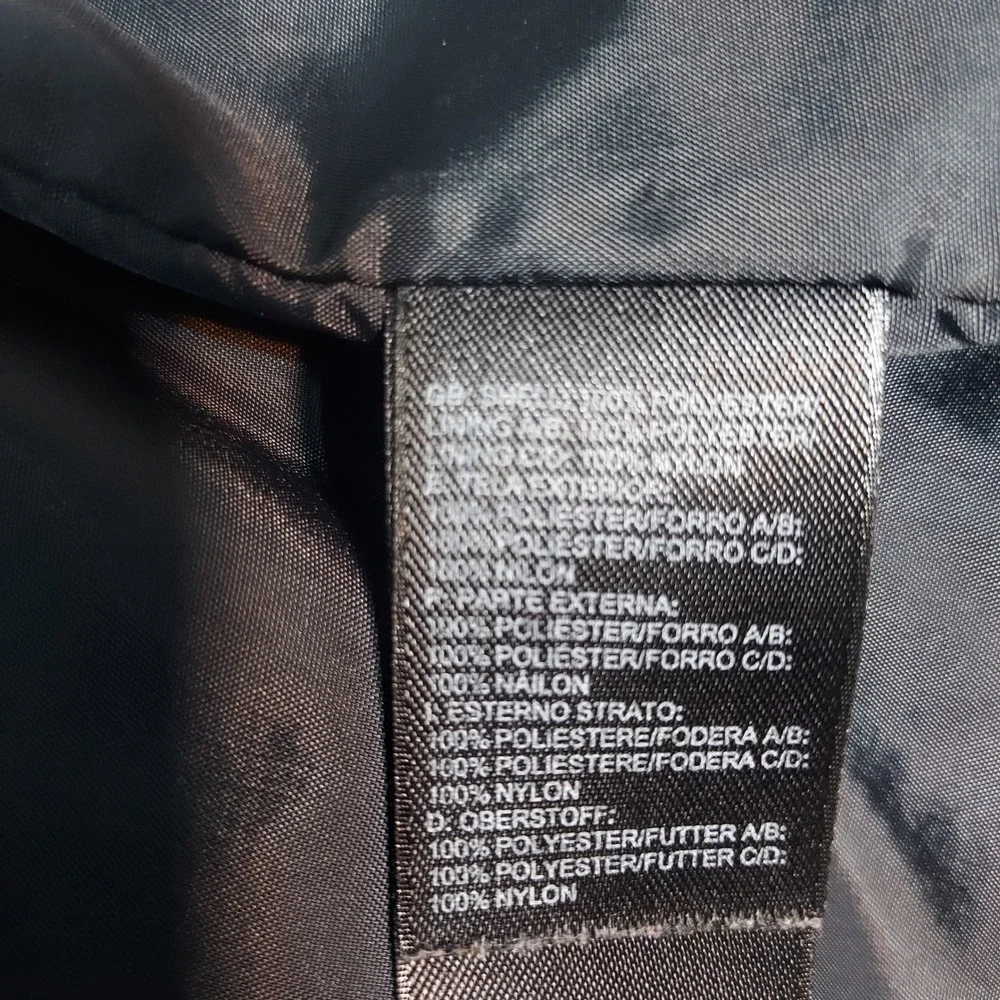 The North Face HyVent Men Jacket Gray Black Reflective Zip Hooded Outdoor M Read